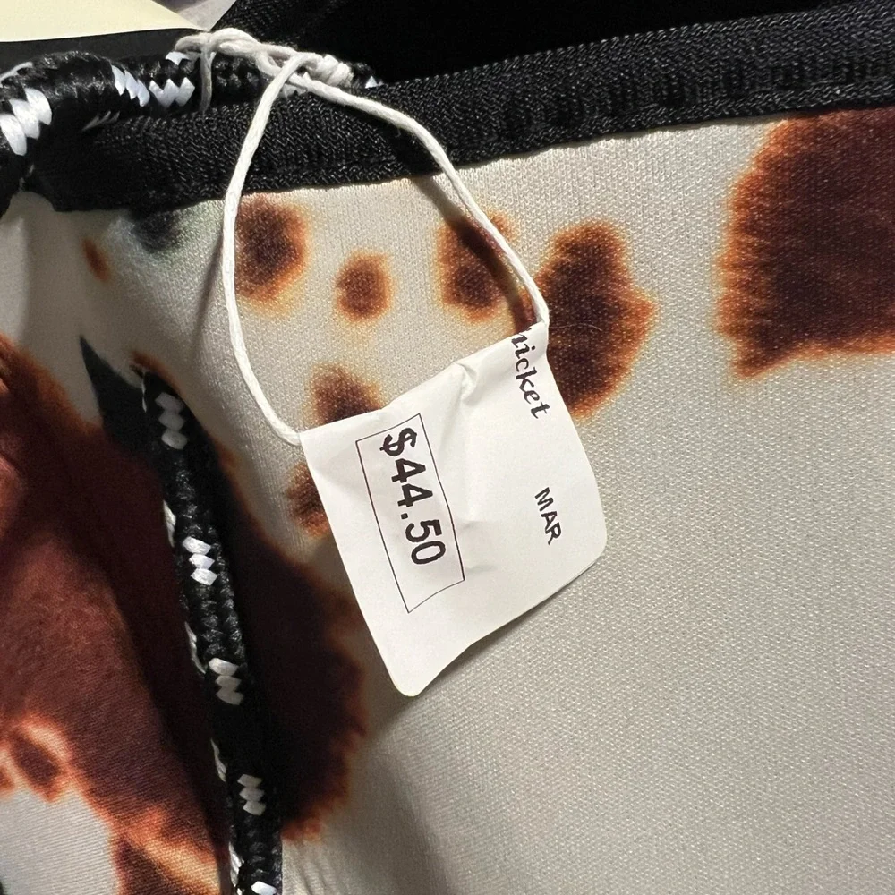 Stylish Cow Print Tote Bag - Picture 7 of 10